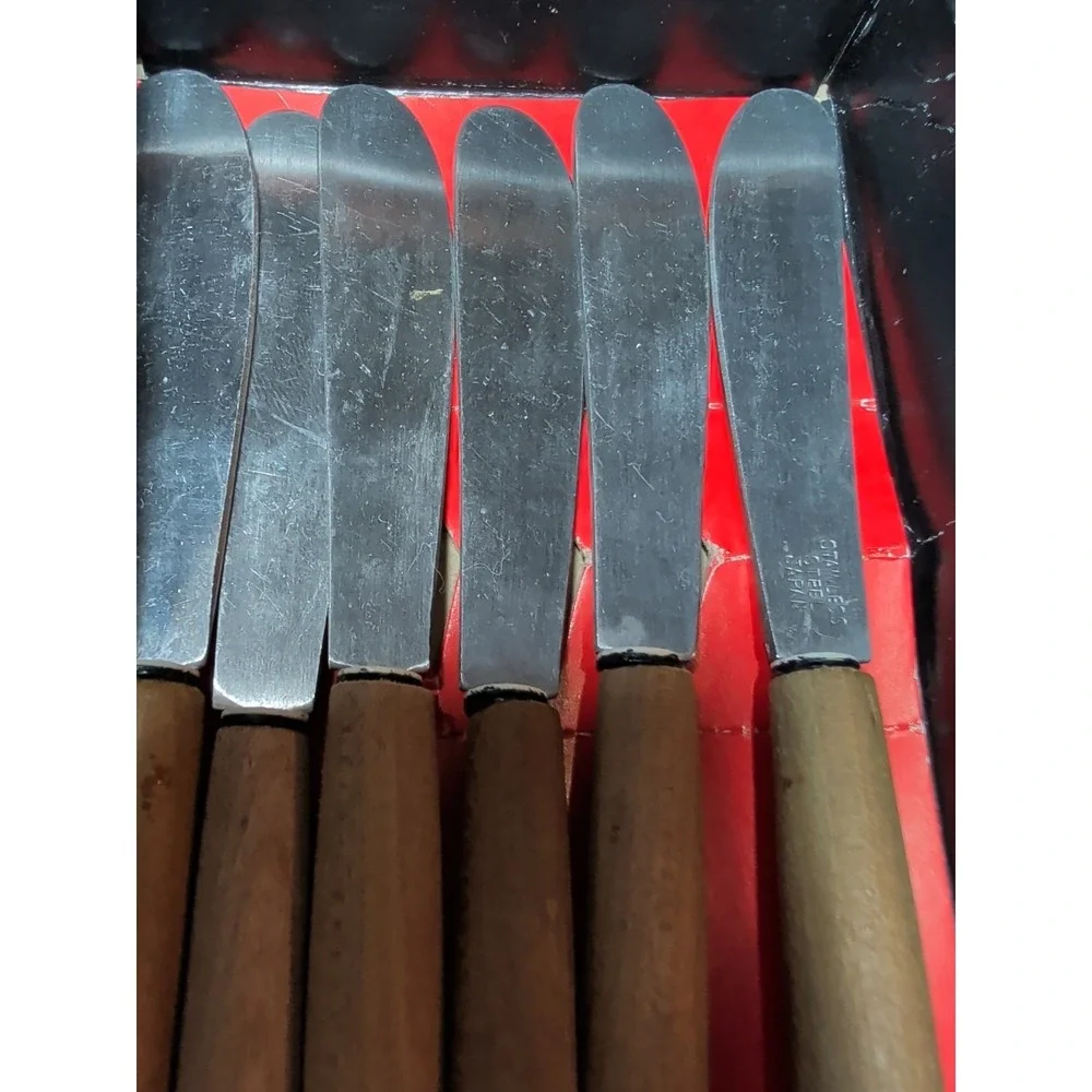 Set of 6 Vtg Japan Stainless 6⅛